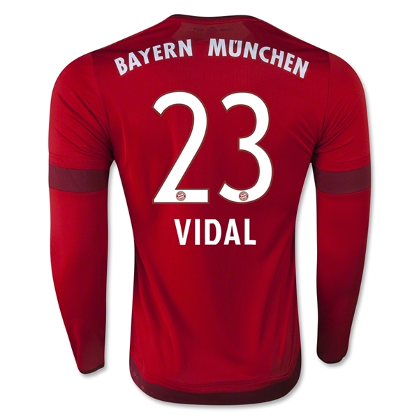 CAMISETA Bayern Munich 15/16 Arturo Vidal LS PRIMERA EQUIPACIÓN