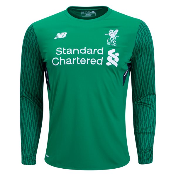 CAMISETA New Balance Liverpool Manga larga PRIMERA EQUIPACIÓN PORTERO 17/18